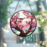 Hummingbirds and Wild Flowers Suncatcher Hummingbird Lovers Window Hanging Hummingbird Suncatcher Hummingbird Gifts